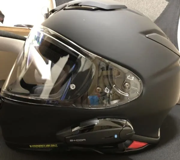 フルフェイスヘルメット＋インカム（SHOEI Z-8，B+COM SB6X） - ヘルメット